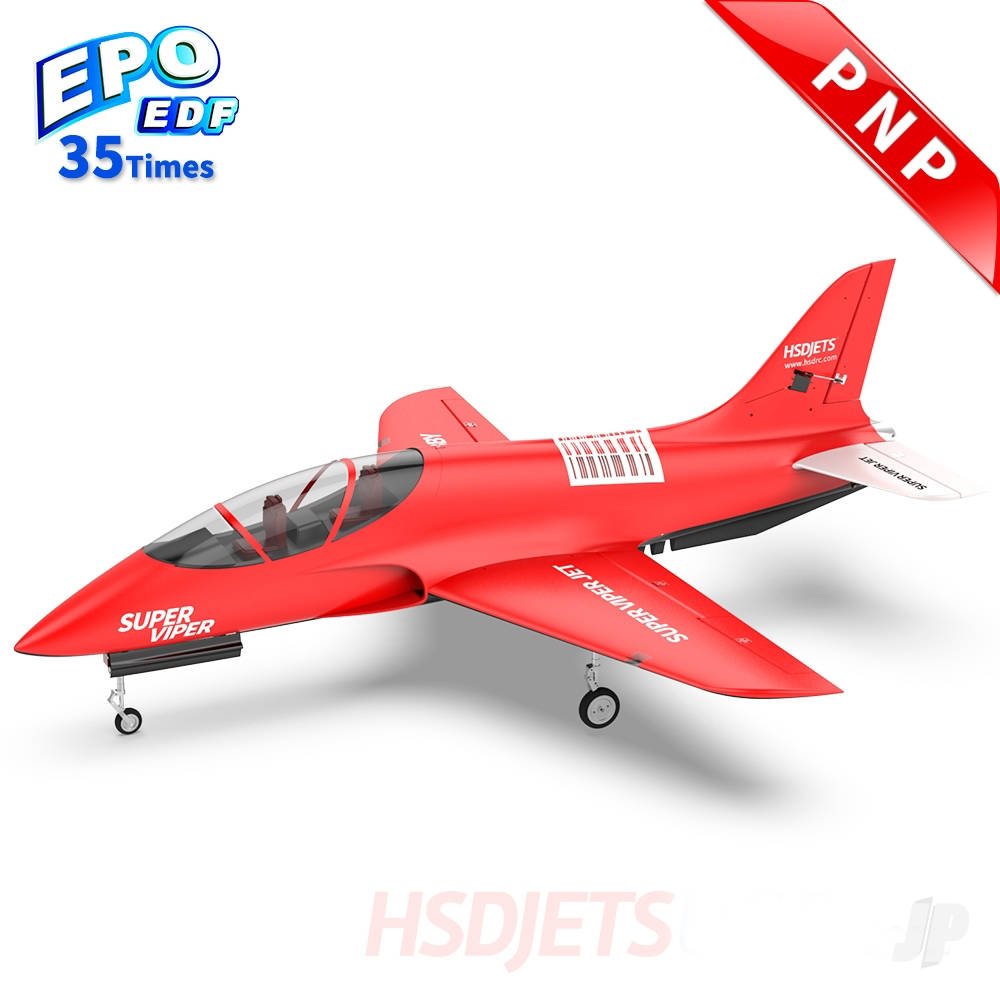 Super Viper 105mm EDF Foam Jet Red (PNP 12S)