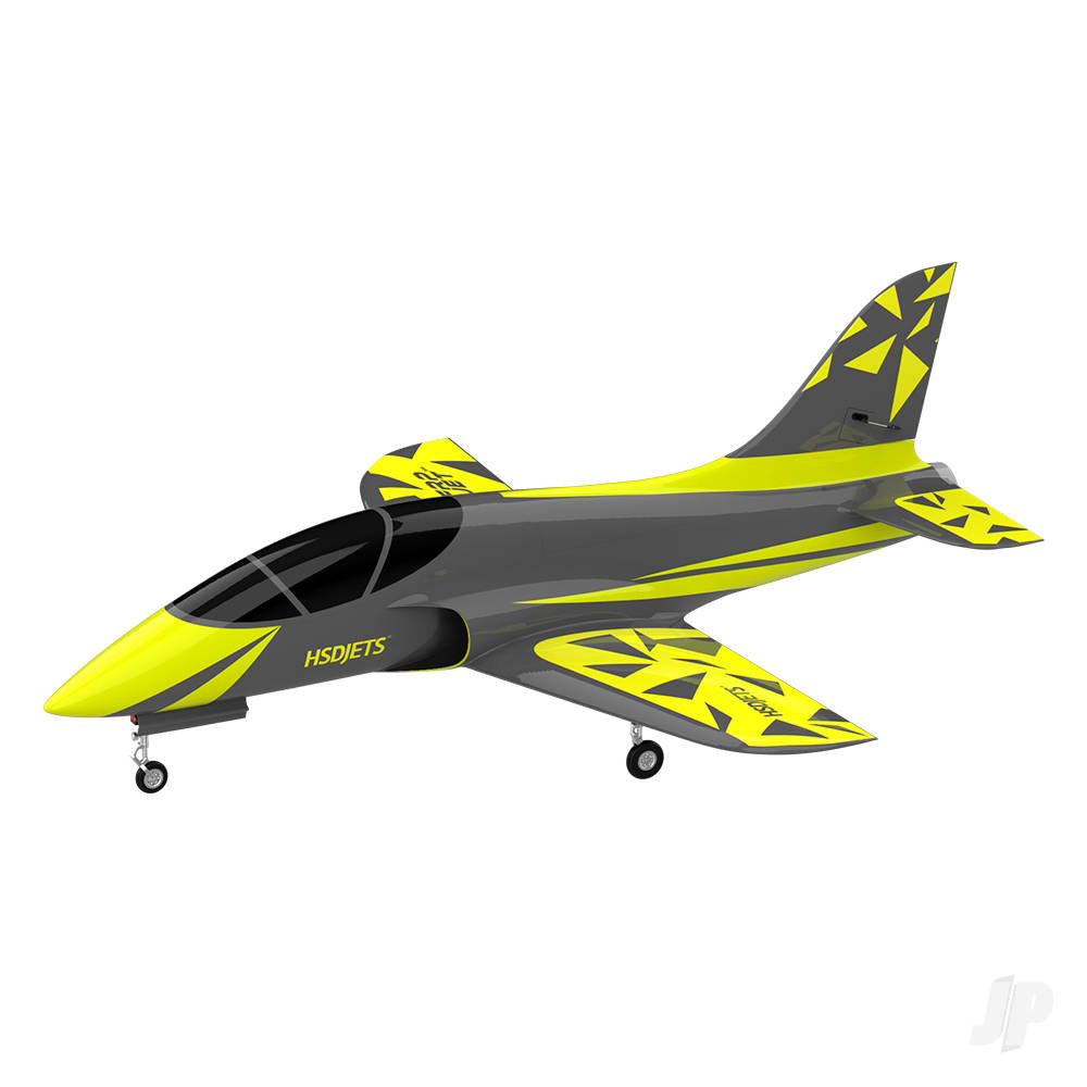 Super Viper 120mm EDF Composite Jet Yellow / Grey 1800mm (PNP 12S)