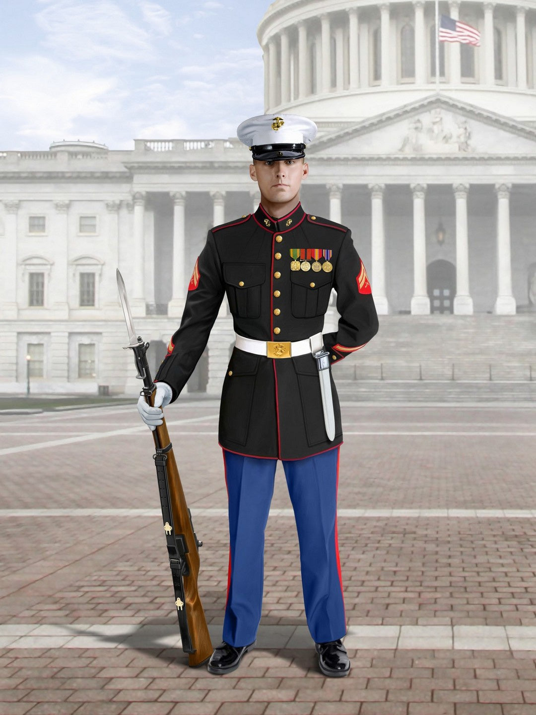 U.S. Marines Sergeant 1:16 Figure