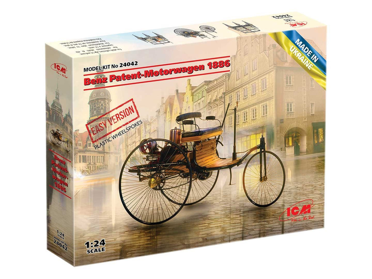 ICM 1/24Benz Patent-Motorwagen 1886 (Easy Version) Kit ICM24042