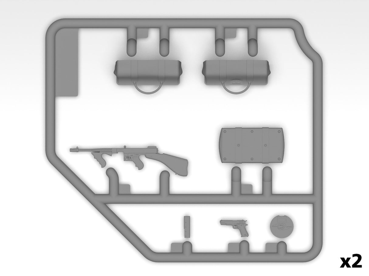 ICM 1/24 Ford Model A Gangster Car Kit ICM24052