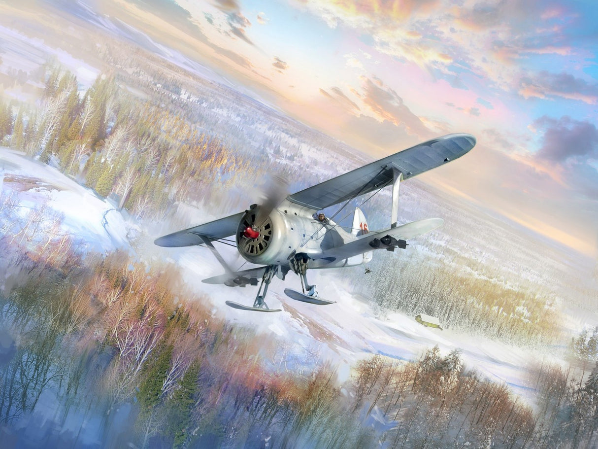 I-153 (Winter Version) WWII Soviet Fighter Plane
