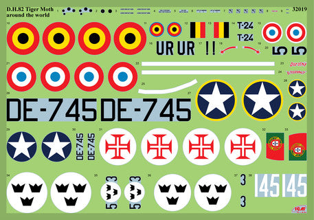 ICM 1/48 Conquerors of Europes Sky (Set of 3 Aircraft-Set includes P51 Mustang/Spitfire/and B-26 Marauder) ICM48324
