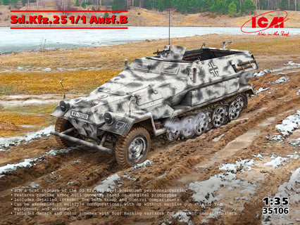 ICM 1/35 WIII Sd.Kfz.251/1 Ausf.B APC Kit 35106