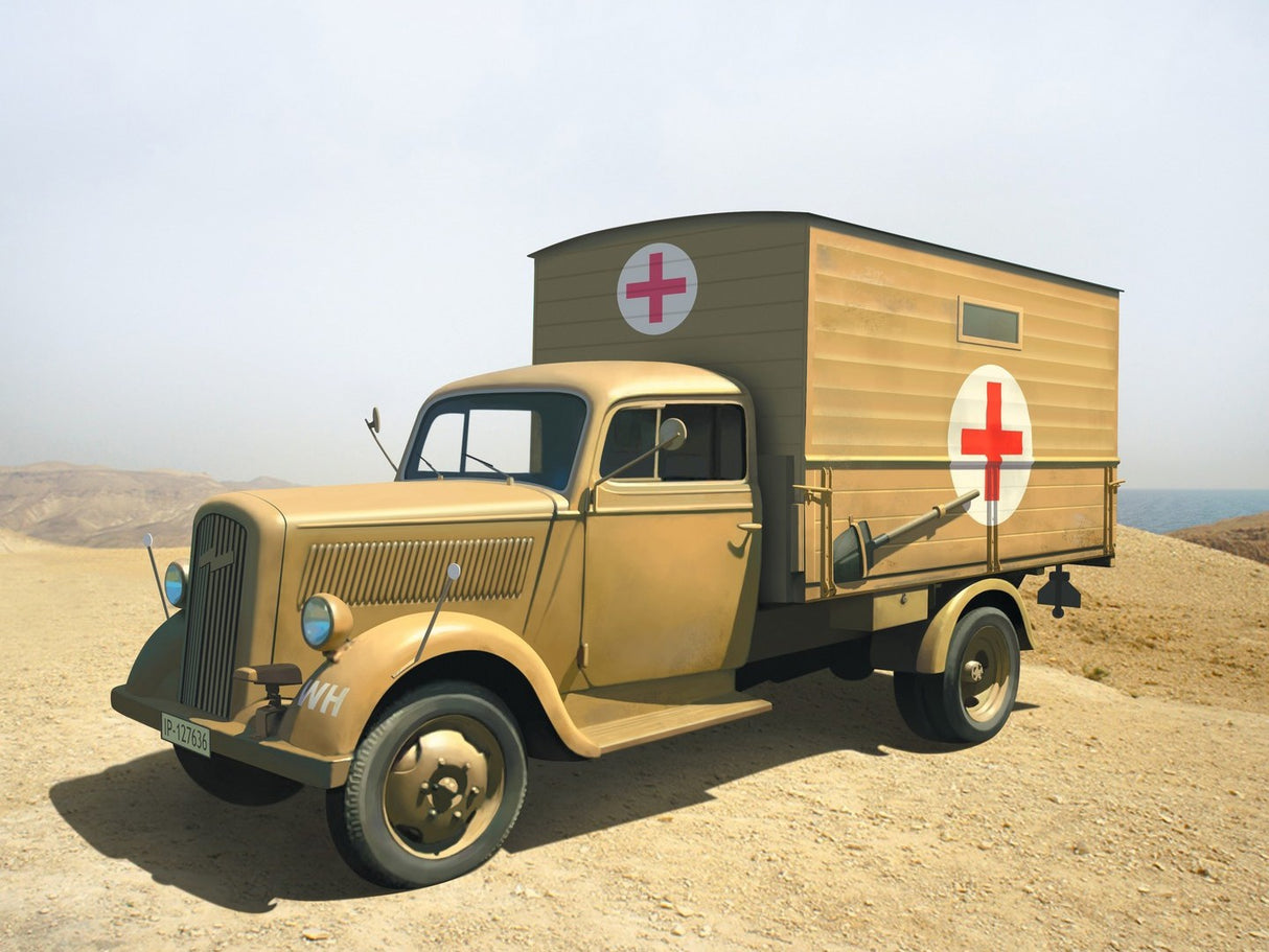 Typ 25-32 with Shelter WWII German Ambulance Truck