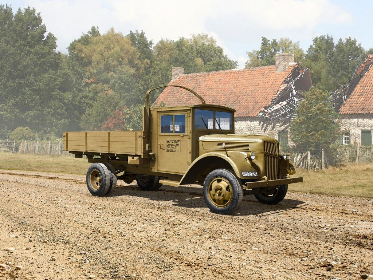 V3000S Einheitsfahrerhaus WWII German Military Truck