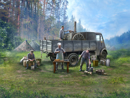 ICM 1/35 AHN Gulaschkanone Truck with 4 Figures & Accessories Kit 35421