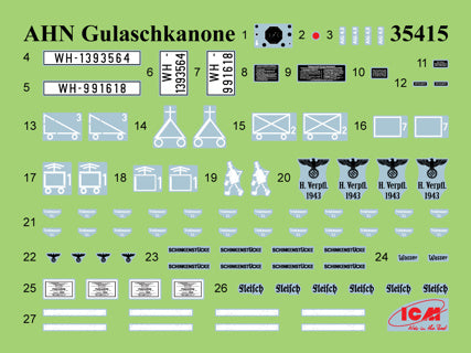 ICM 1/35 AHN Gulaschkanone Truck with 4 Figures & Accessories Kit 35421