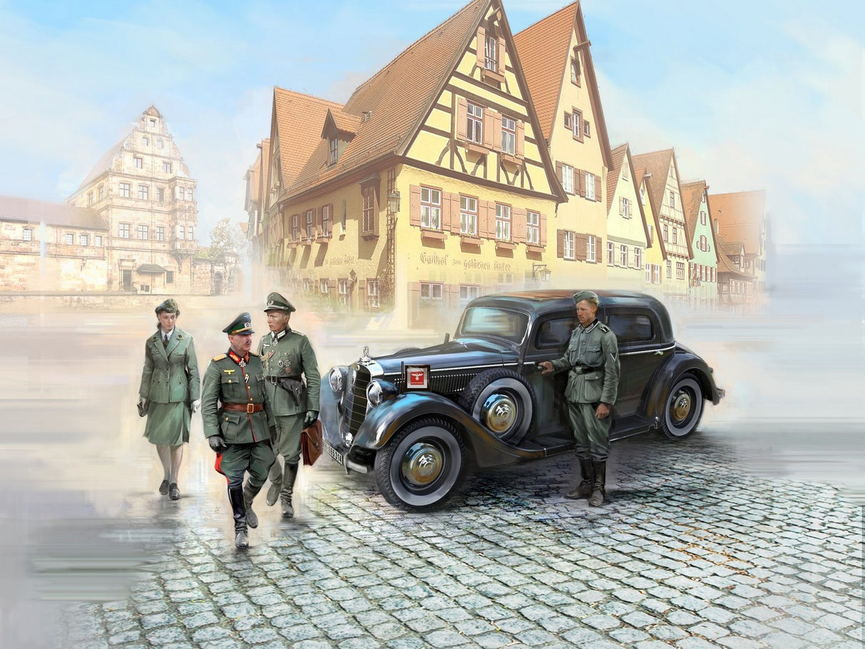 Typ 320 (W142) Saloon with German Staff Personnel 4 Figures