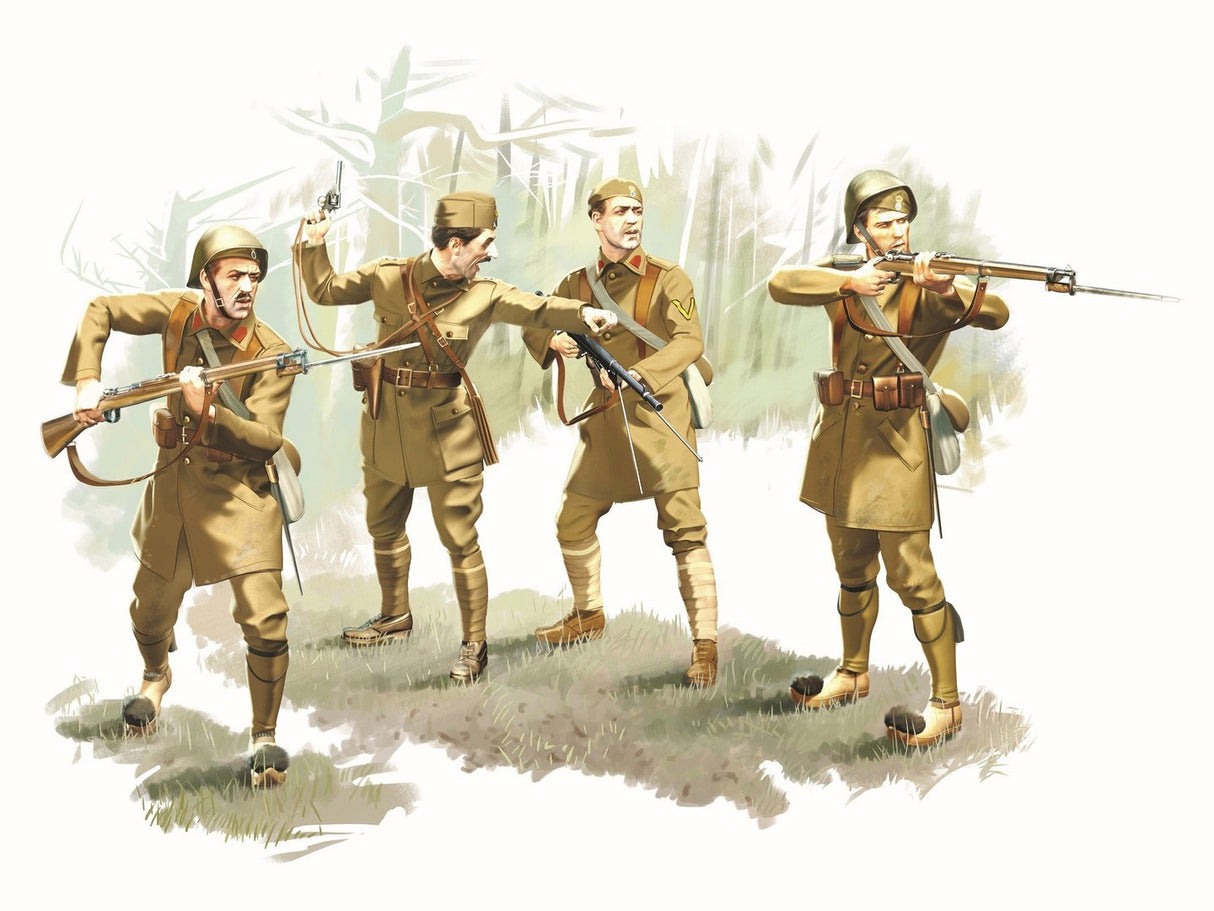 Greek Evzones Infantry (1940-1941) 4 Figures