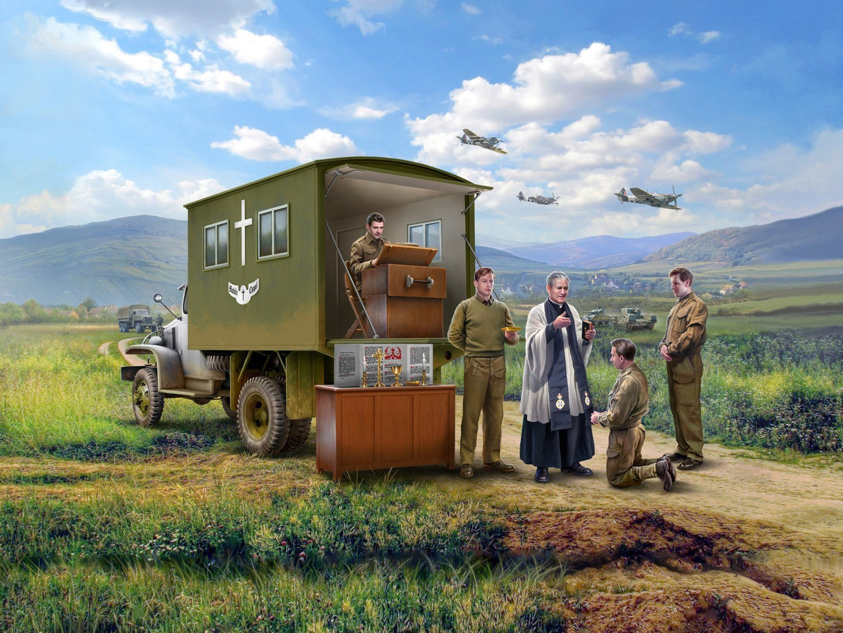 Confession Before The Fight WWII Mobile Field Chapel