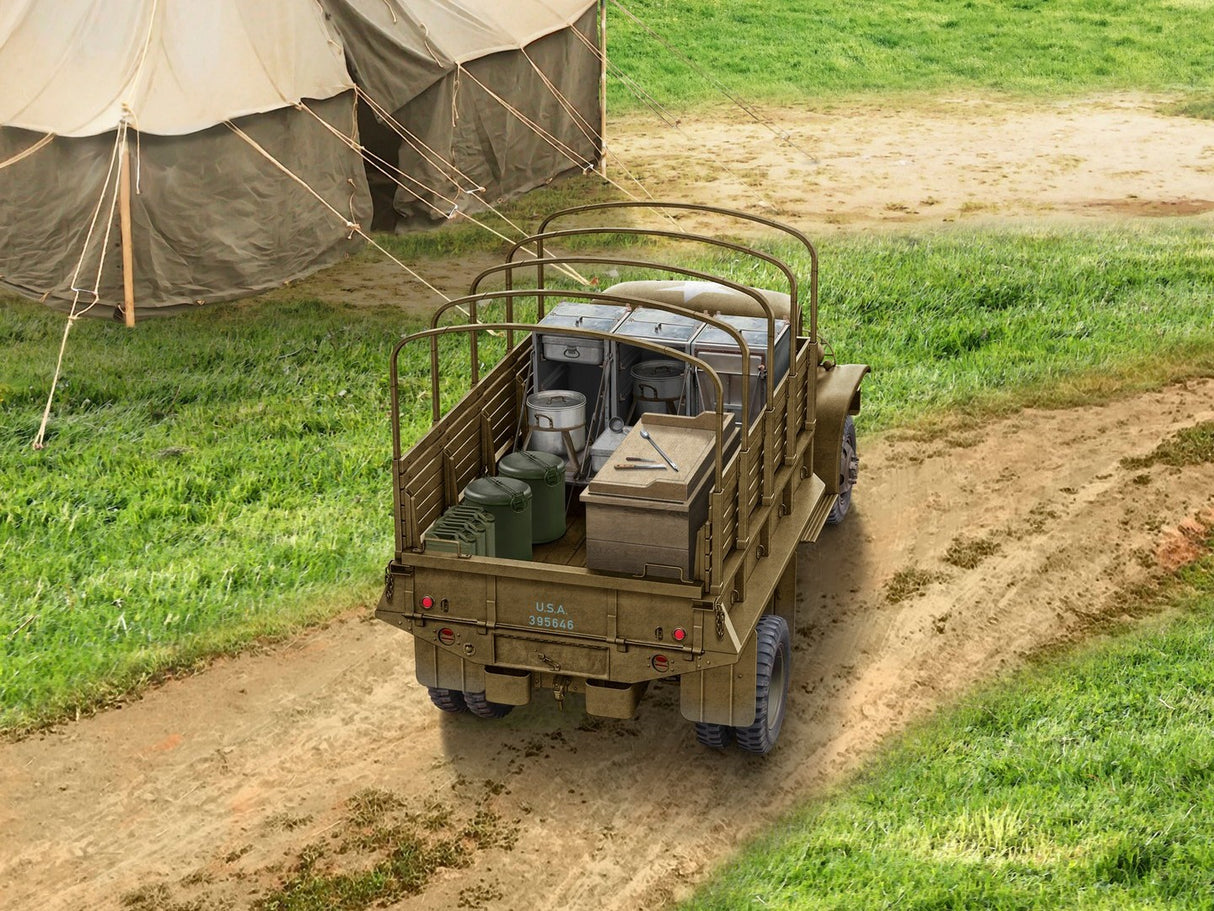 WWII U.S. Army Kitchen Truck with Accessories