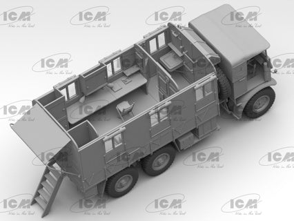 ICM 1/35 Montys Mobile Office Caravan Kit 35603