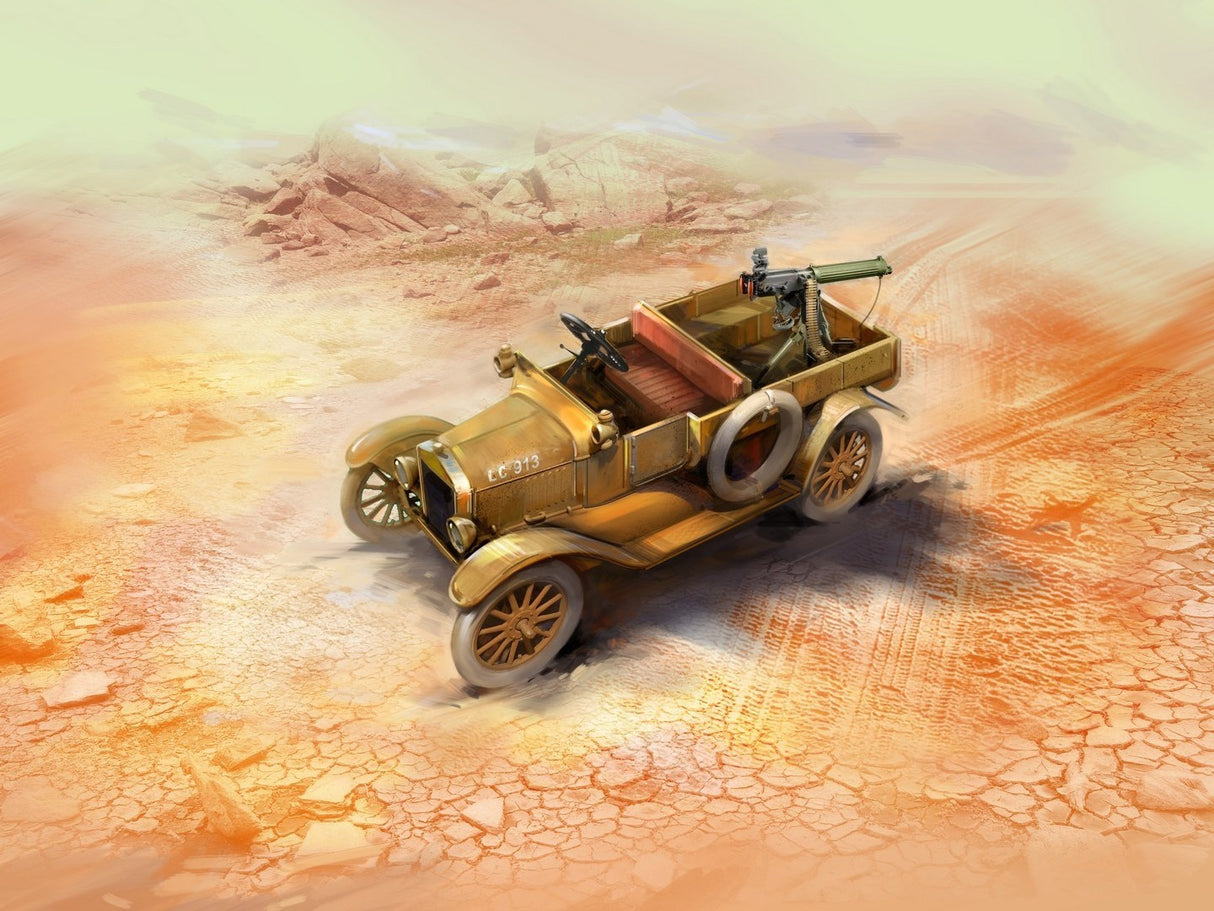ICM 1/35 Model T 1917 LCP with Vickers MG WWI ANZAC Car Kit ICM35607