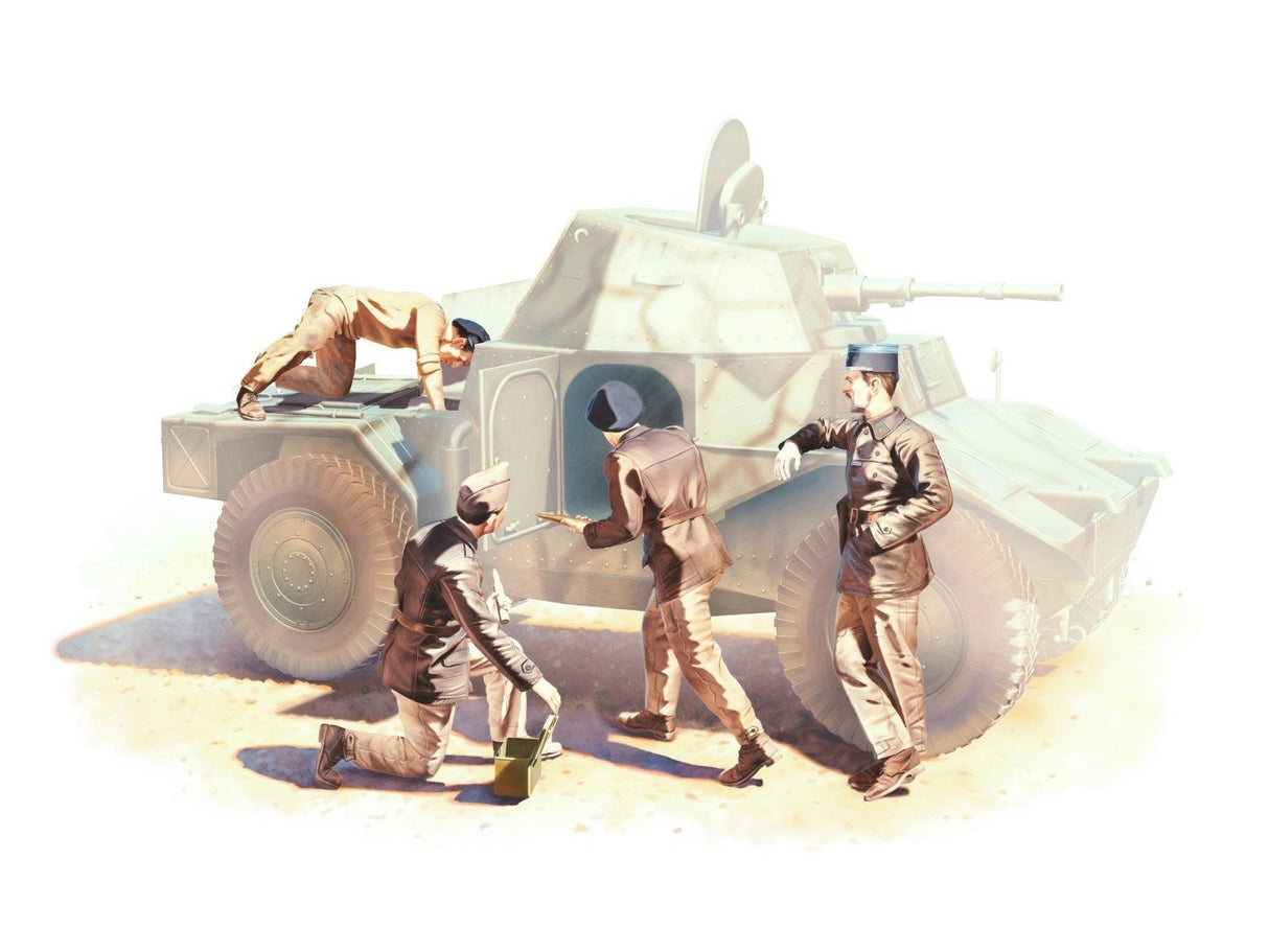 French Armoured Vehicle Crew (1940) 4 Figures
