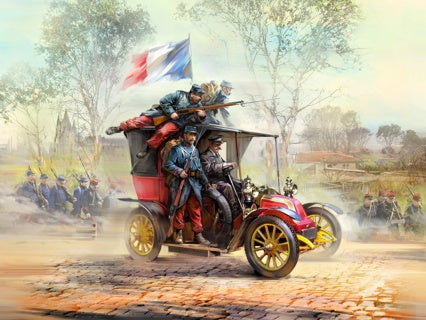 ICM 1/35 Battle of the Marne (1914) Taxi Car with French Infantry 35660