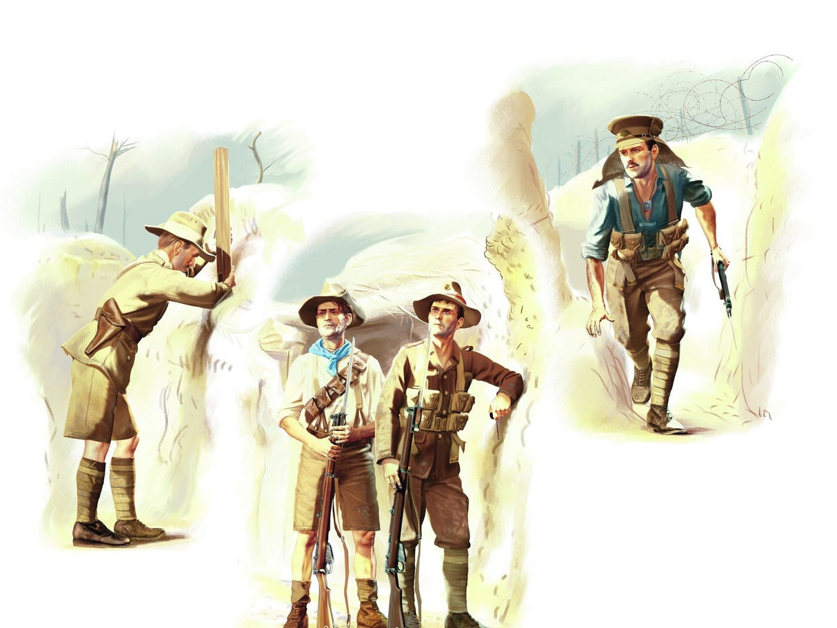 ANZAC Infantry (1915) 4 Figures