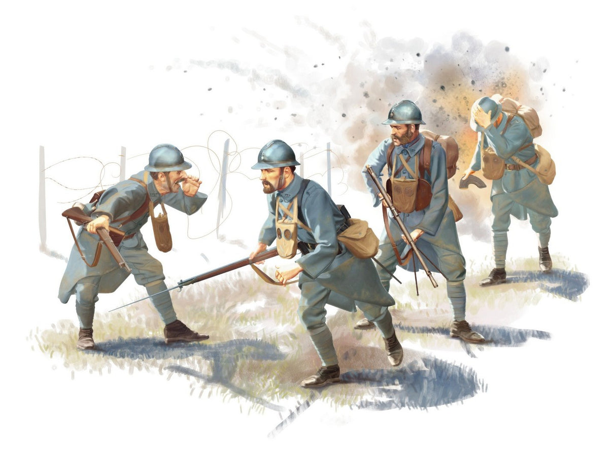 French Infantry (1916) 4 Figures