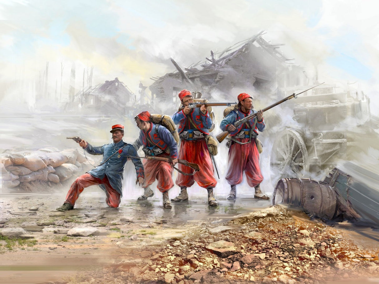 French Zouaves Infantry (1914) 4 Figures