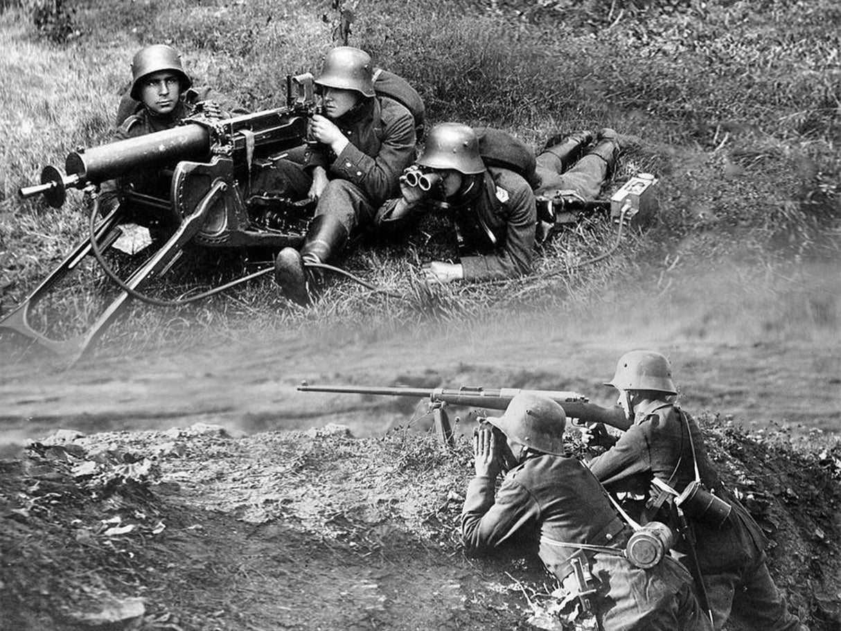 ICM 1/35 Panzerabwehr 1918 German WWI Soldiers (4 Figures) ICM35724