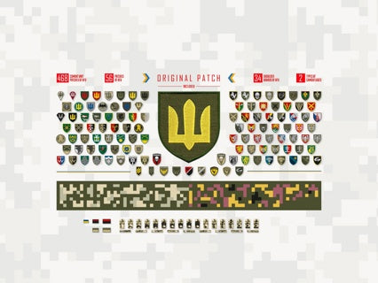 ICM 1/35 Chevrons of Personnel & Camouflage of Military Vehicles of the Ukrainian Army 35748