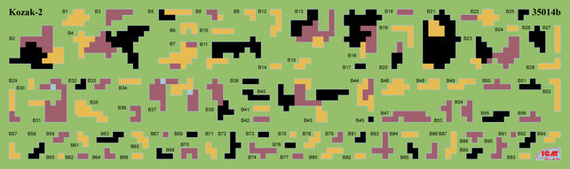 ICM 1/35 Chevrons of Personnel & Camouflage of Military Vehicles of the Ukrainian Army 35748
