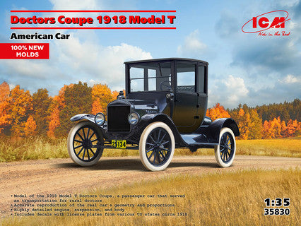 ICM 1/35 Doctors Coupe 1917 Model T American Car Kit ICM35830