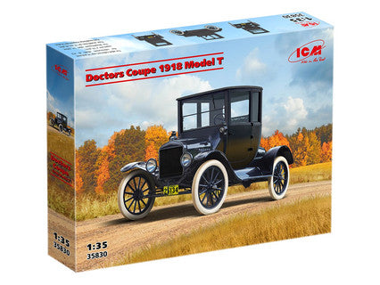 ICM 1/35 Doctors Coupe 1917 Model T American Car Kit ICM35830