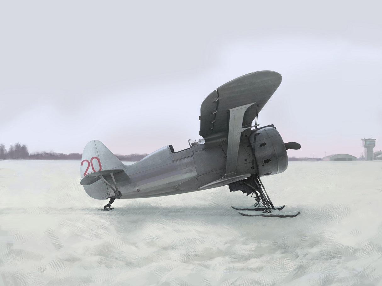 I-153 WWII Soviet Biplane Fighter (Winter Version)