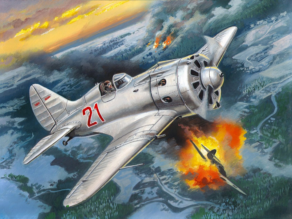 ICM 1/48 I-16 Type 24 WWII Soviet Fighter Plane ICM48097