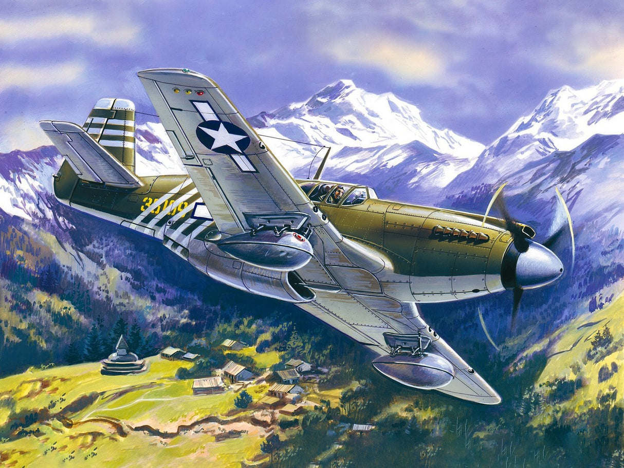 Mustang P-51A WWII American Fighter Plane