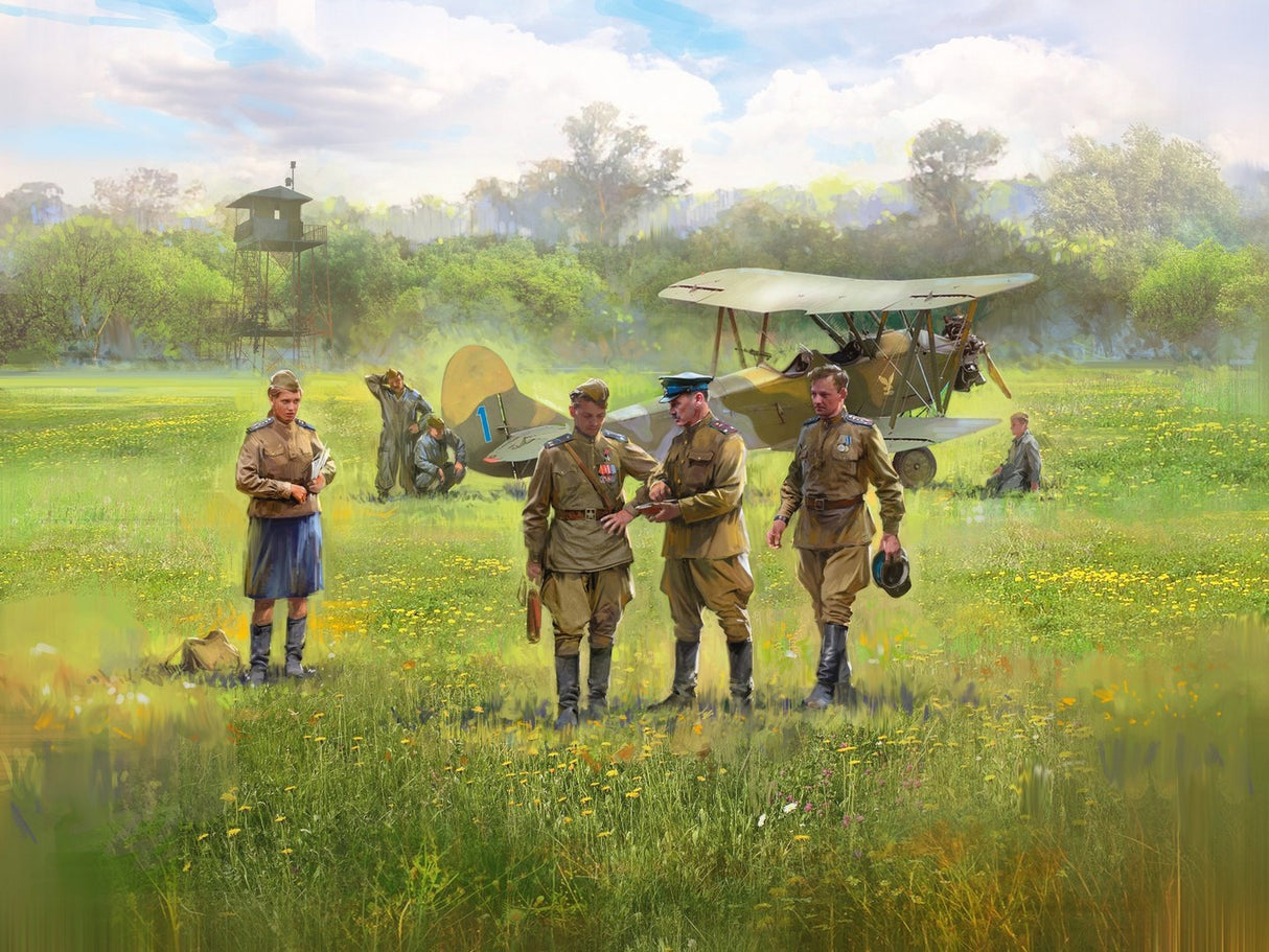 U-2/Po-2VS with Soviet Pilots & GP (1943-1945) 7 Figures