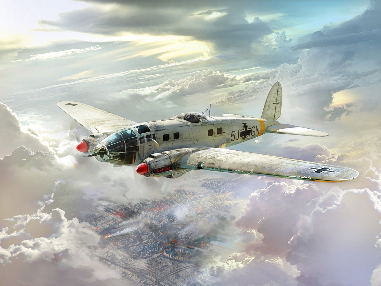 He 111H-16 WWII German Bomber