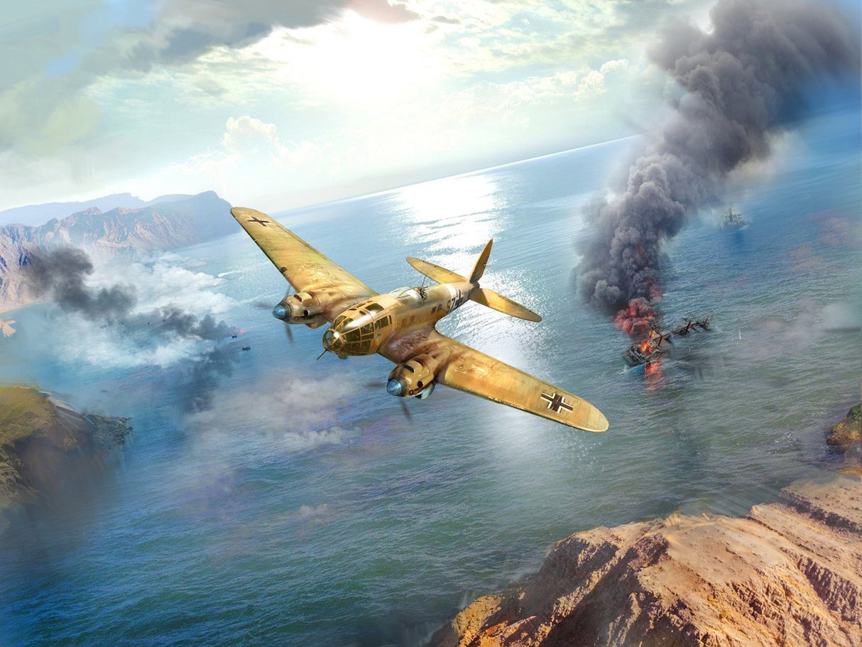 He 111H-6 North Africa WWII German Bomber