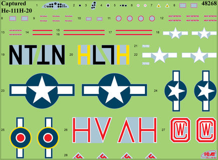 ICM 1/48 Conquerors of Europes Sky (Set of 3 Aircraft-Set includes P51 Mustang/Spitfire/and B-26 Marauder) ICM48324