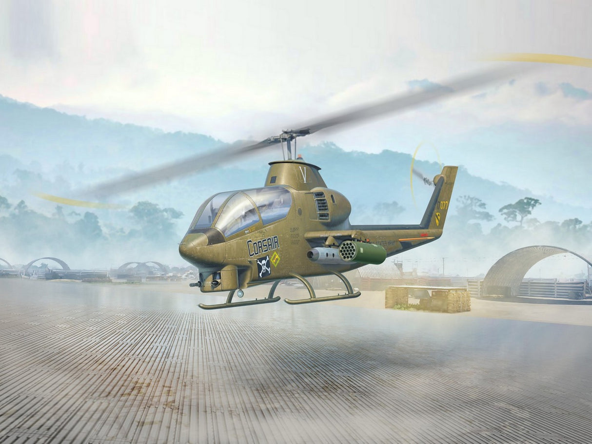 AH-1G Cobra & M8A1 U.S. Landing Mat