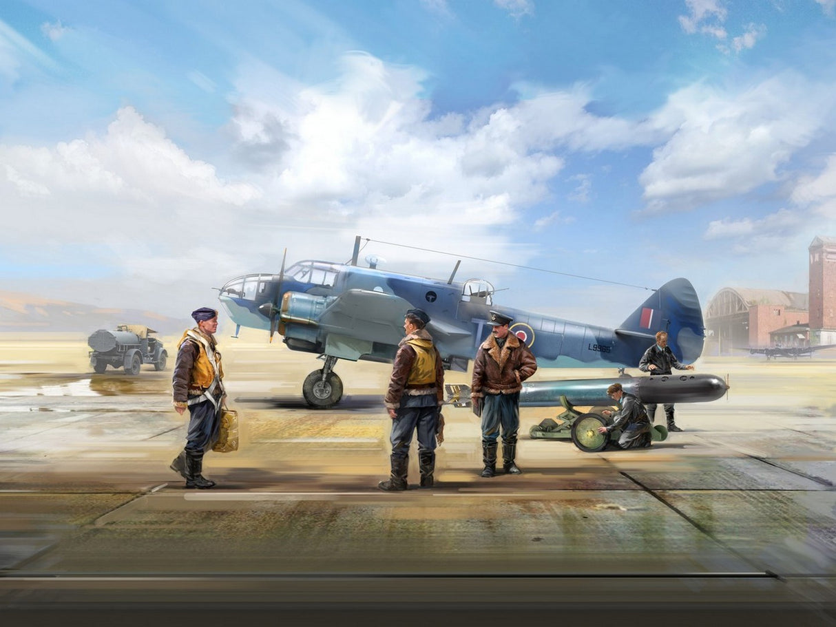 Bristol Beaufort Mk.IA with RAF Pilots & Ground Staff Figures