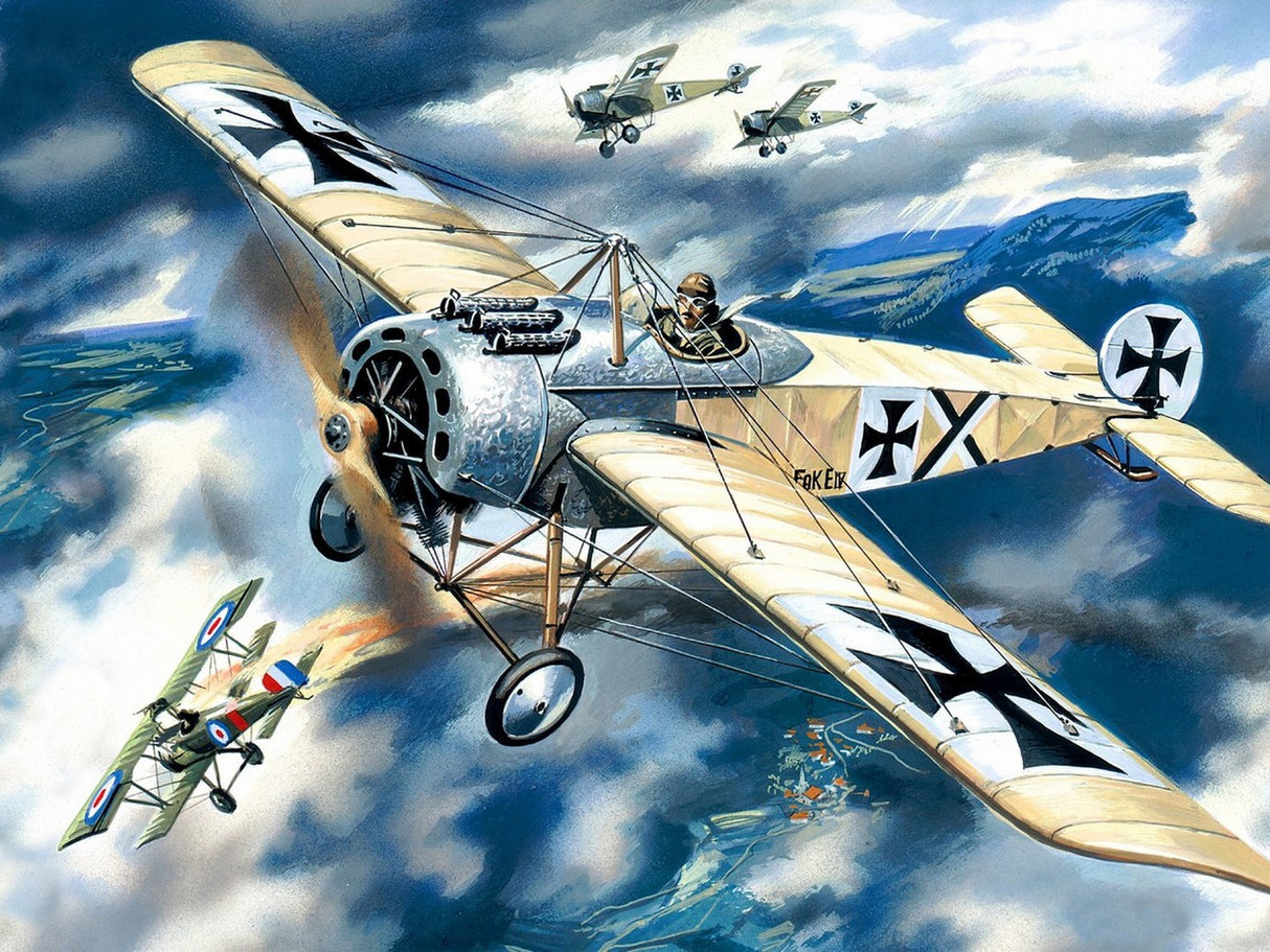 Fokker E.IV WWI German Fighter Plane