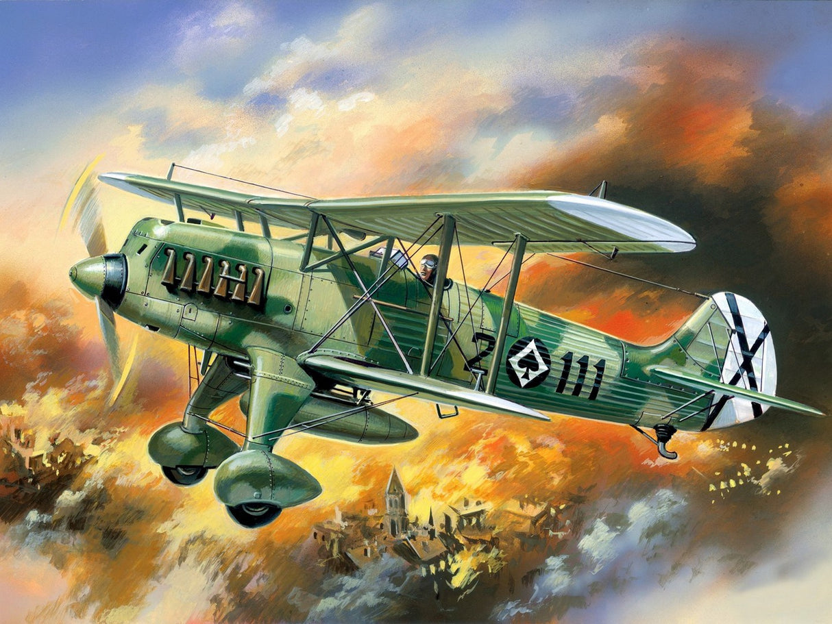 Heinkel He 51B-1 Spanish Air Force Biplane Fighter