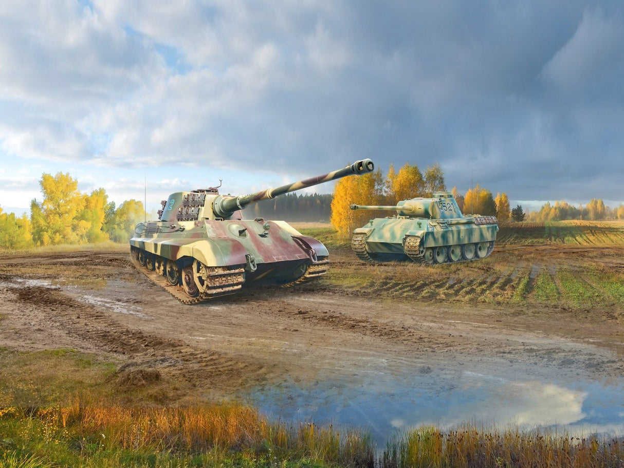 Panzerwaffe Steel Cats (Pz.Kpfw.V Panther Ausf.D & Pz.Kpfw.VI Ausf.B King Tiger Tanks)