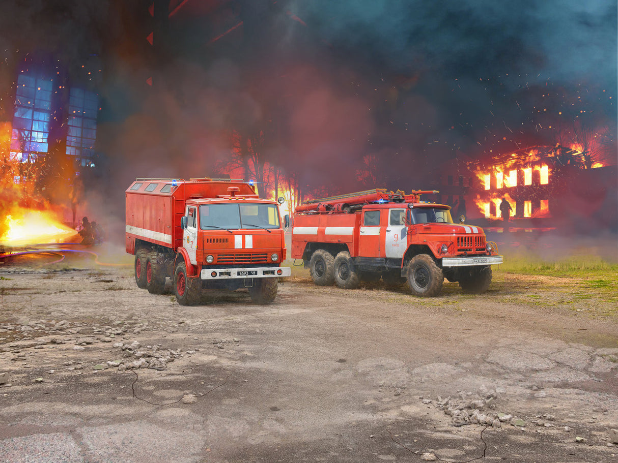 Fire Trucks of Ukraine AC-40-137A & AR-2 (Set of 2)