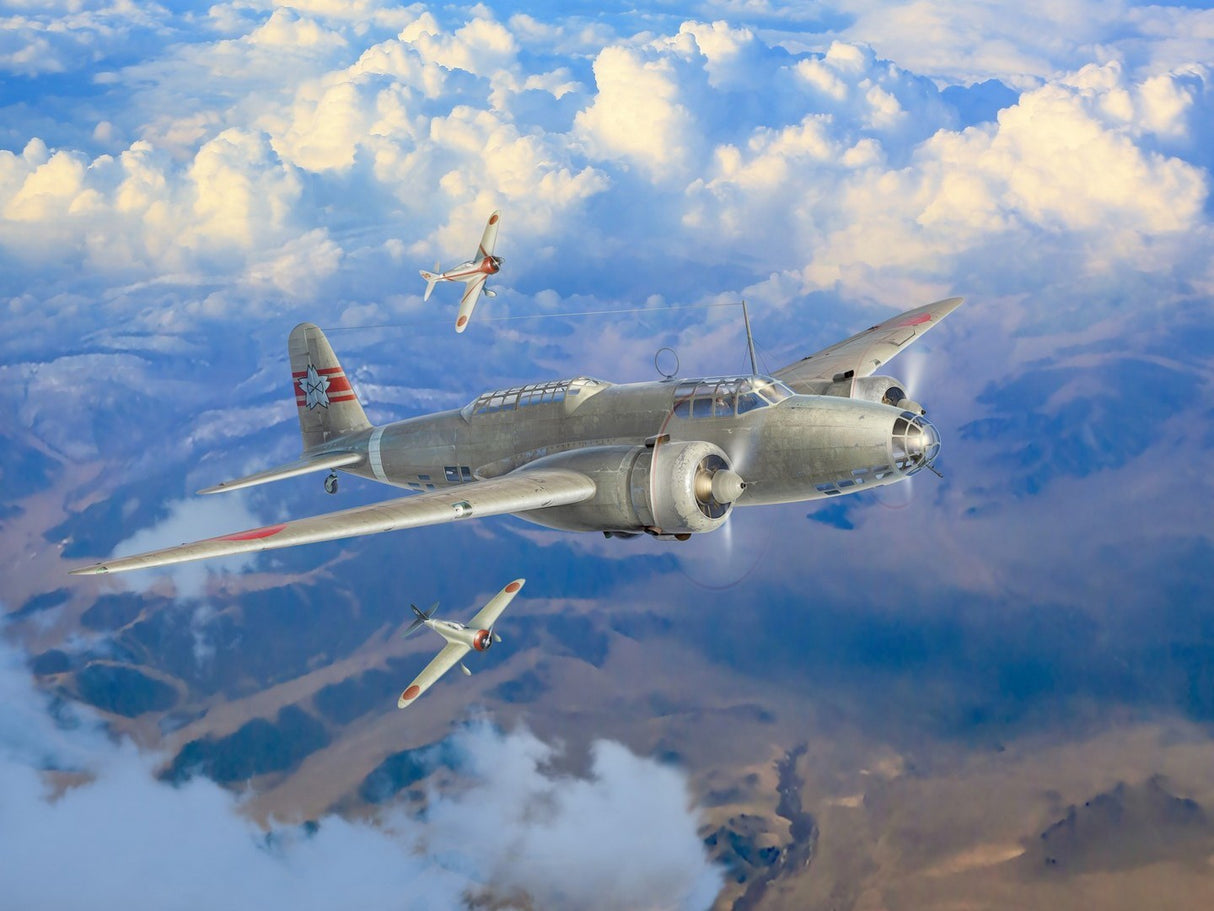 In The Skies of China Ki-21-Ia Two Кі-27а (Set of 3 Planes)