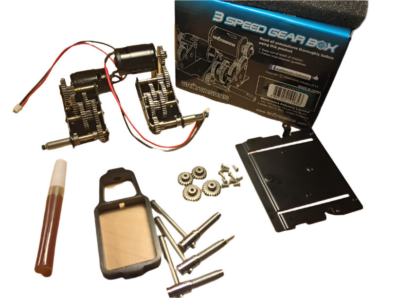 Waltersons Henglong Tank 3 Speed Long Shaft Metal Geared Gear Box x 2 WT-622006
