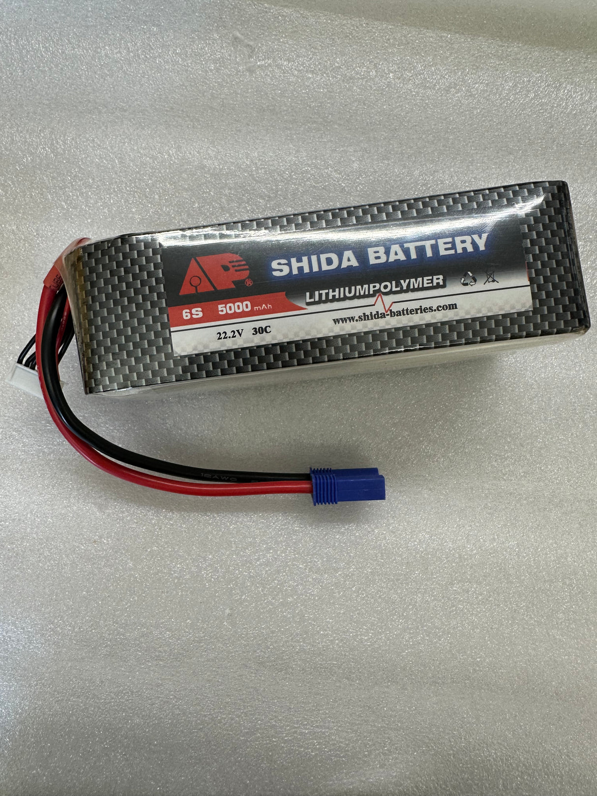 Tamco Shida Battery Lipo 30C 22.2v 5000 Mah With EC5 Fitted