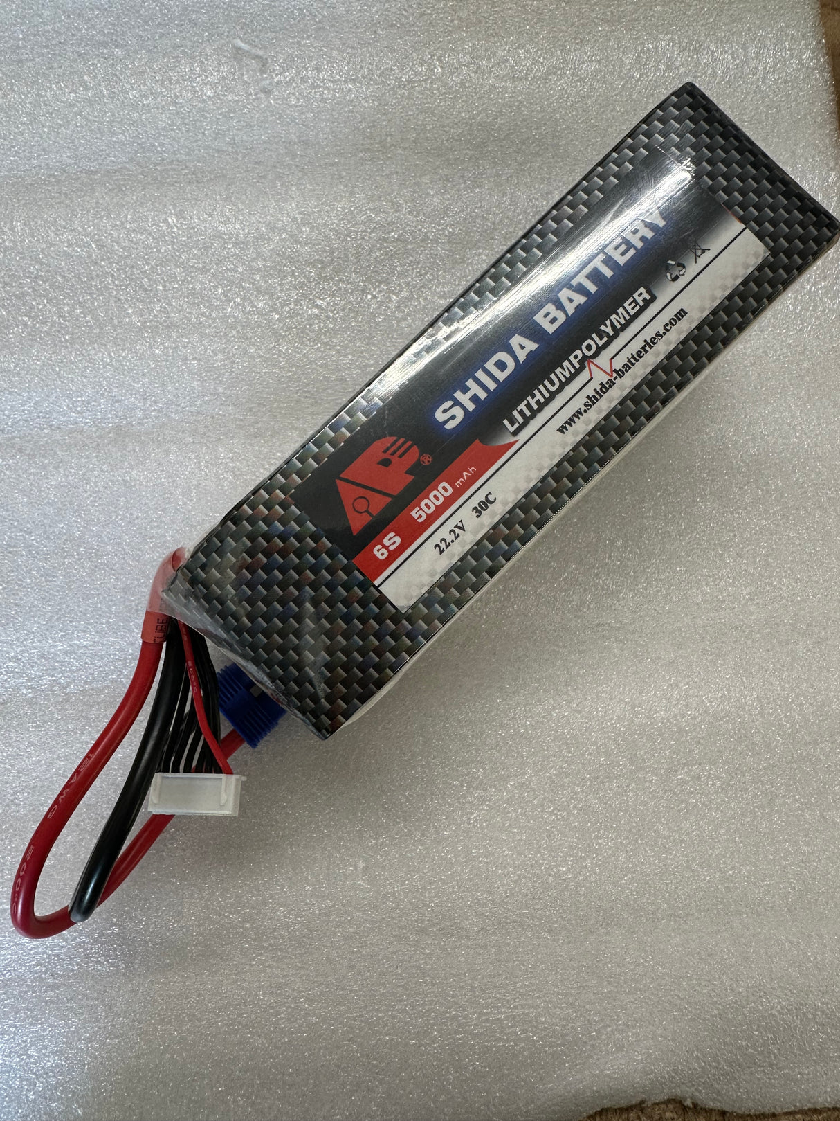 Tamco Shida Battery Lipo 30C 22.2v 5000 Mah With EC5 Fitted