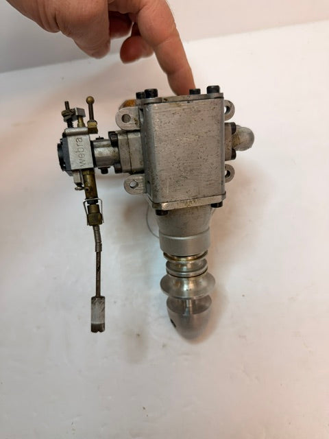Webra T4-60 10cc Four-Stroke Glow R/C Aircraft Engine – Vintage German – T4 Second Hand dameaged timing belt (Box 161)