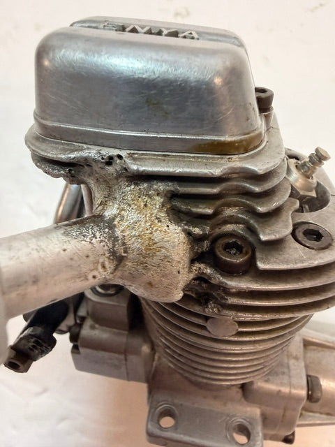 Enya 46-4C 7.5cc Four-Stroke Glow R/C Aircraft Engine – Japan SECOND HAND - manifold welded to cylinder head valves stuck (Box 161)