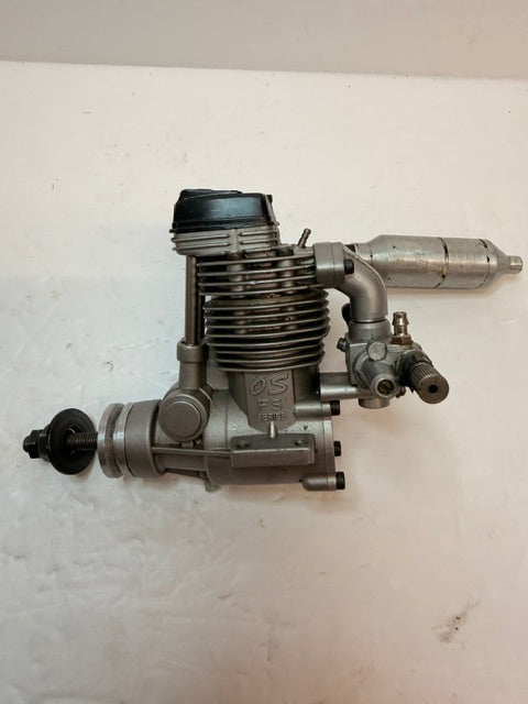 O.S. 52 Four-Stroke Glow Engine R/C Aircraft Engine – Japan Second hand (Box 161)