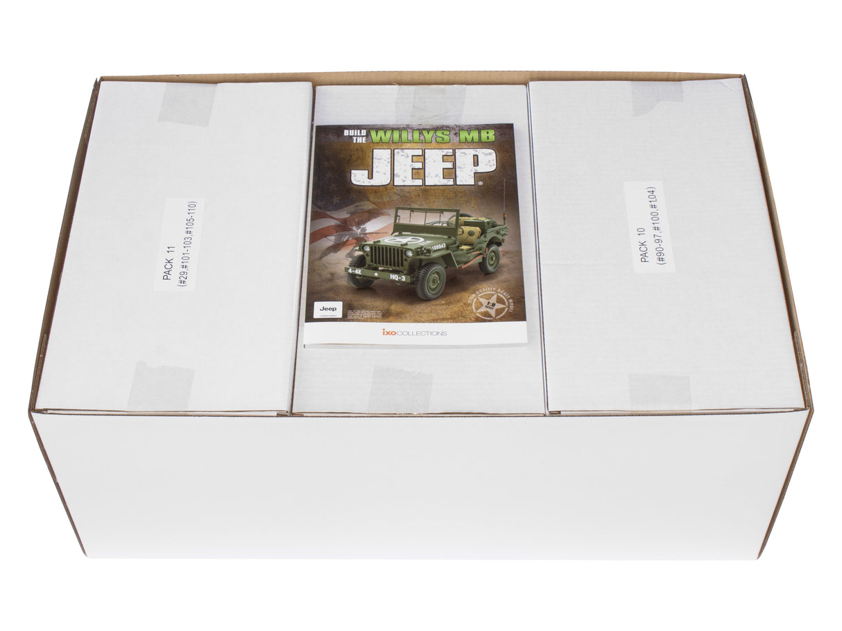 ISO Willys Jeep with trailer and accessories 1/8 Full kits