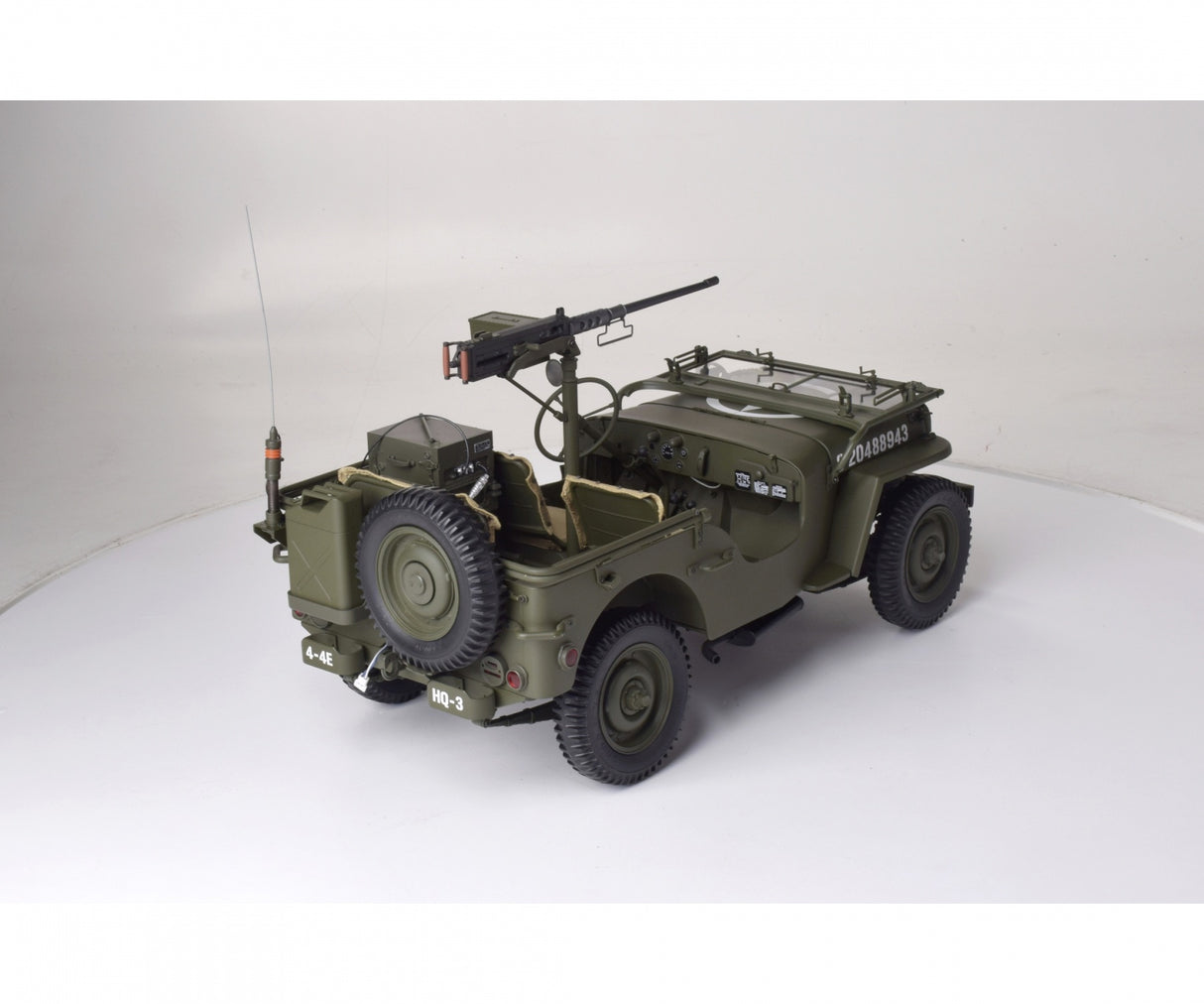 ISO Willys Jeep with trailer and accessories 1/8 Full kits